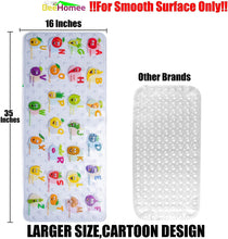 Load image into Gallery viewer, BEEHOMEE Bath Mats for Tub Kids - 35x16,Machine Washable XL Size Bathroom Mats (Fruits-Vegetables)