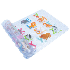 BEEHOMEE Bath Mats for Tub Kids - 35x16,Machine Washable XL Size Bathroom Mats (Alphabet)