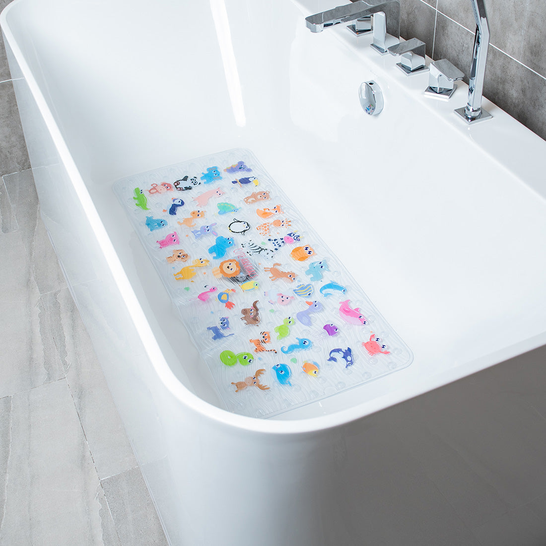 BEEHOMEE Bath Mats for Tub Kids - 35x16,Machine Washable XL Size Bathr