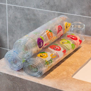 BEEHOMEE Bath Mats for Tub Kids - 35x16,Machine Washable XL Size Bathroom Mats (Fruits-Vegetables)