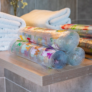 BEEHOMEE Bath Mats for Tub Kids - 35x16,Machine Washable XL Size Bathroom Mats (Fruits-Vegetables)