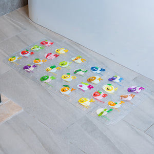 BEEHOMEE Bath Mats for Tub Kids - 35x16,Machine Washable XL Size Bathroom Mats (Fruits-Vegetables)