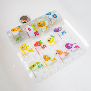 BEEHOMEE Bath Mats for Tub Kids - 35x16,Machine Washable XL Size Bathroom Mats (Fruits-Vegetables)