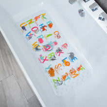 Load image into Gallery viewer, BEEHOMEE Bath Mats for Tub Kids - Large Cartoon Non-Slip Bathroom Bathtub Kid Mat for Baby Toddler Anti-Slip Shower Mats for Floor 35x16,Machine Washable XL Size Bathroom Mats (Alphabet)